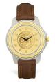 Men's Gold Wristwatch w/ Brown Strap